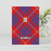 Clan Hamilton Red Tartan Kaart (Staand voorkant)