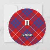 Clan Hamilton Red Tartan Kaart (Voorkant)