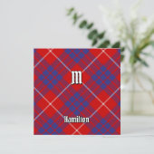 Clan Hamilton Red Tartan Kaart (Staand voorkant)