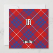 Clan Hamilton Red Tartan Kaart (Voorkant)
