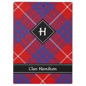 Clan Hamilton Red Tartan Klembord (Achterkant)
