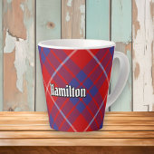 Clan Hamilton Red Tartan Latte Mok