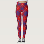Clan Hamilton Red Tartan Leggings (Voorkant)