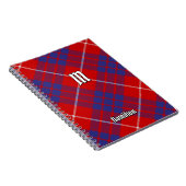 Clan Hamilton Red Tartan Notitieboek (Rechterzijde)