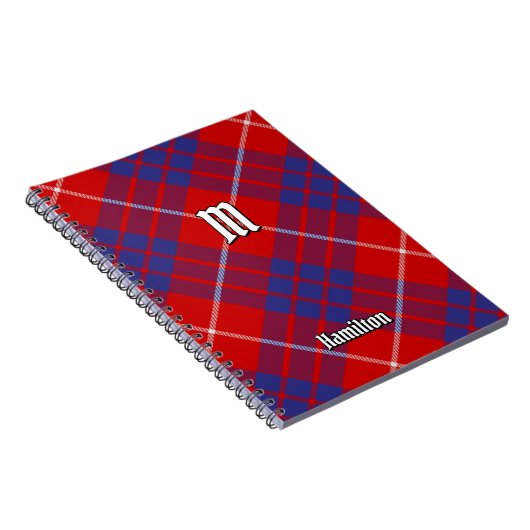 Clan Hamilton Red Tartan Notitieboek (Rechterzijde)