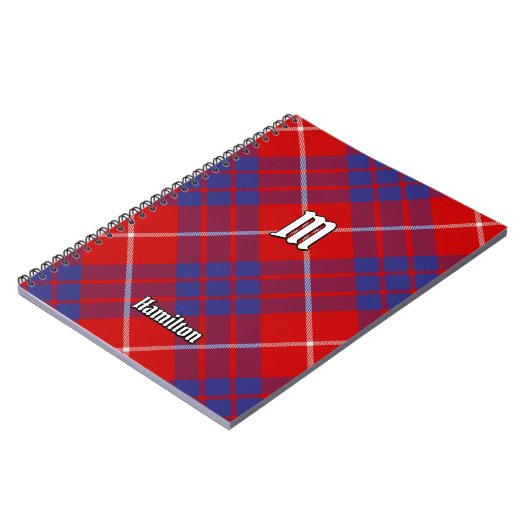 Clan Hamilton Red Tartan Notitieboek (Linkerzijde)