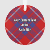 Clan Hamilton Red Tartan Ornament (achterkant)