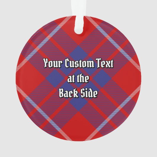Clan Hamilton Red Tartan Ornament (achterkant)