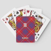 Clan Hamilton Red Tartan Pokerkaarten (Achterkant)