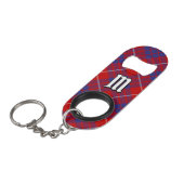 Clan Hamilton Red Tartan Sleutelhanger Mini Flessenopener (Voorkant Gekanteld)