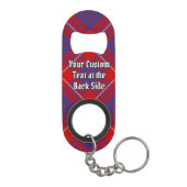 Clan Hamilton Red Tartan Sleutelhanger Mini Flessenopener (Achterkant)