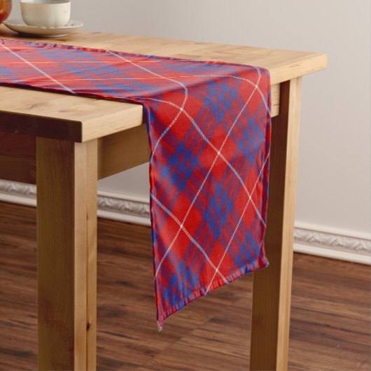 Clan Hamilton Red Tartan Table Runner Lange Tafelloper (Voorbeeld)