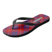 Clan Hamilton Red Tartan Teenslippers (Schuin)