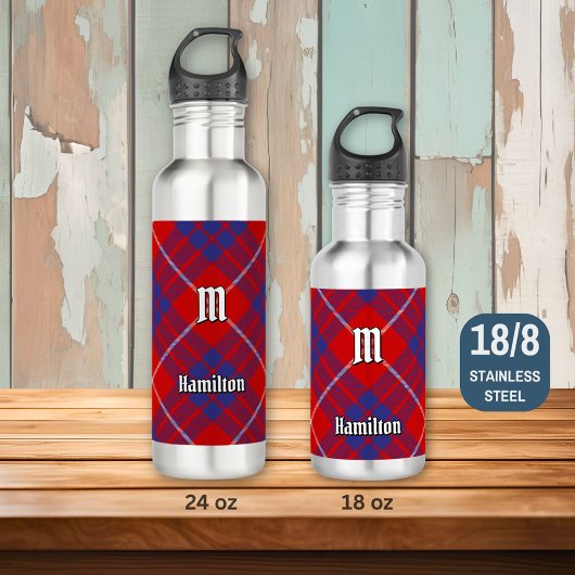 Clan Hamilton Red Tartan Waterfles