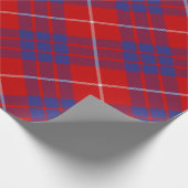 Clan Hamilton Red Tartan Wrapping Paper Cadeaupapier (Hoek)