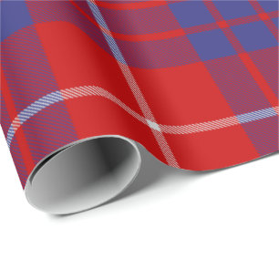 Clan Hamilton Red Tartan Wrapping Paper Cadeaupapier