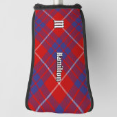 Clan Hamilton Rode Tartan Golfhoofdhoes Golfheadcover (Draai 90)