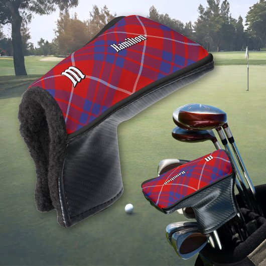 Clan Hamilton Rode Tartan Golfhoofdhoes Golfheadcover