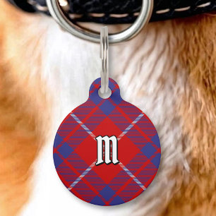 Clan Hamilton Rode Tartan ID-hanger Huisdierpenning