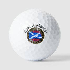 Clan Hamilton Schotse Knoop & Vlag Golfballen