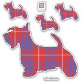 Clan Hamilton Scottie Sticker (Voorkant)