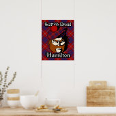 Clan Hamilton Scottish Tartan Poster (Keuken)