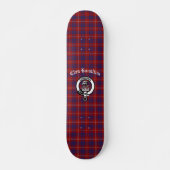 Clan Hamilton Tartan en Crest Badge Persoonlijk Skateboard (Voorkant)