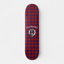 Clan Hamilton Tartan en Crest Badge Persoonlijk Skateboard