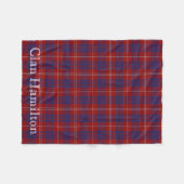 Clan Hamilton Tartan Fleece Blanket (Voorkant (Horizontaal))