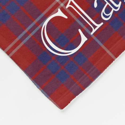 Clan Hamilton Tartan Fleece Blanket (Hoek)