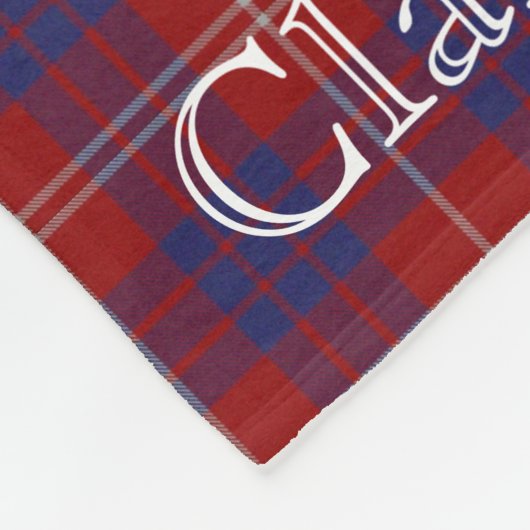 Clan Hamilton Tartan Fleece Blanket Deken (Hoek)