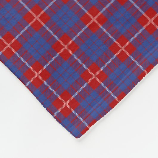 Clan Hamilton Tartan Fleece Deken (Hoek)