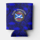 Clan Hamilton Tartan Knot & Flag Blikjeskoeler (Voorkant)