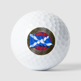 Clan Hamilton Tartan Knot & Flag Golfballen