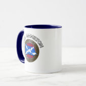 Clan Hamilton Tartan Knot & Flag Mok (Voorkant links)