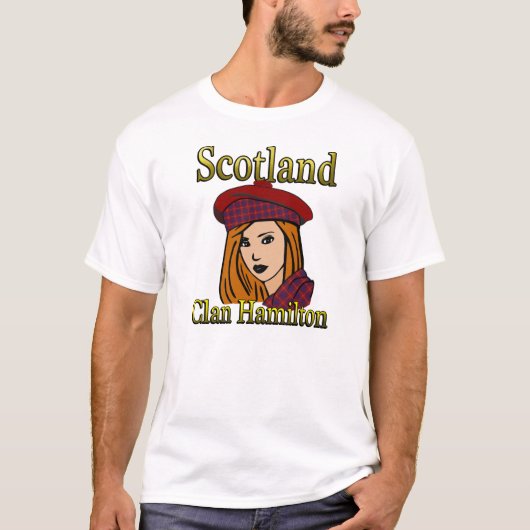 Clan Hamilton Tartan Scotland Shirten T-shirt (Voorkant)