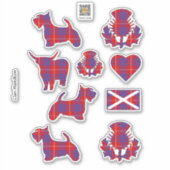Clan Hamilton Tartan Sticker (Voorkant)