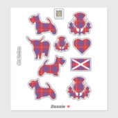 Clan Hamilton Tartan Sticker (Vel)