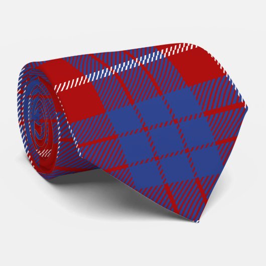 Clan Hamilton Tartan Stropdas (Opgerold)