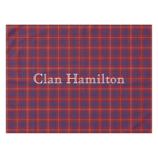 Clan Hamilton Tartan Tablecloth Tafelkleed (Voorkant (Horizontaal))