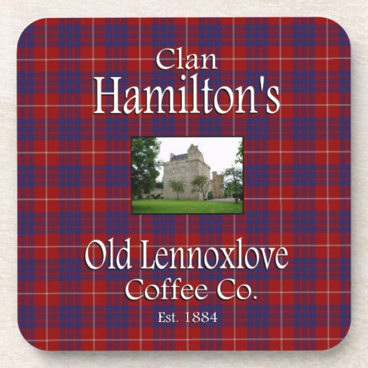 Clan Hamilton's oude Lennoxlove Coffee Co. Bier Onderzetter (Voorkant)