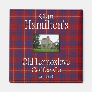 Clan Hamilton's oude Lennoxlove Coffee Co. Magnet