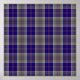 Clan Hannah Tartan - Digitaal downloaden Poster