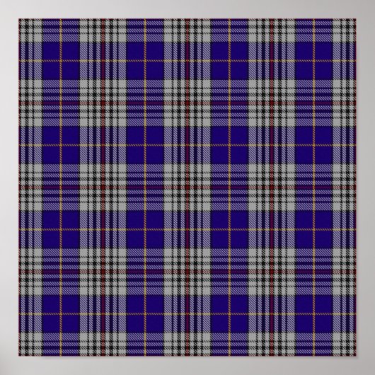 Clan Hannah Tartan - Digitaal downloaden Poster (Voorkant)
