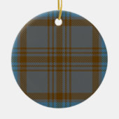 Clan Hannah Tartan Keramisch Ornament (Voorkant)