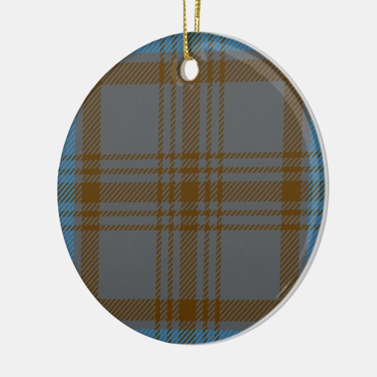 Clan Hannah Tartan Keramisch Ornament (Links)