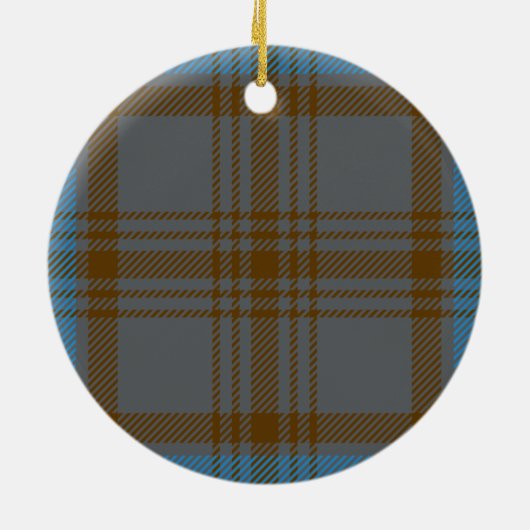 Clan Hannah Tartan Keramisch Ornament (Achterkant)