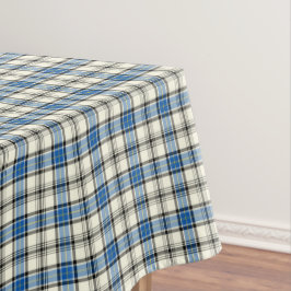 Clan Hannay Bright Blue en White Schotse Tartan Tafelkleed