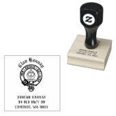 Clan Hannay Crest Badge  Rubber Stempel (Gestempeld)