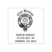 Clan Hannay Crest Badge Rubber Stempel (Afrduk)